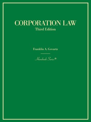 cover image of Corporation Law